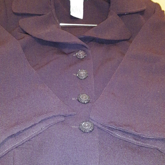 K & Company  wine color blazer size 8 - Picture 4 of 6